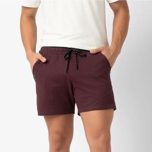 Bearbottom Tech Shorts. Men's Athletic Maroon 5.5" Small Shorts